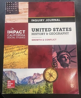 Mc Grew Hill, Impact California Social Studies, Inquiry Journal,Set Of 16, A Box