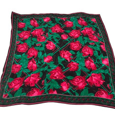 Vintage Liz Claiborne vintage scarf floral rose VTG - EUC