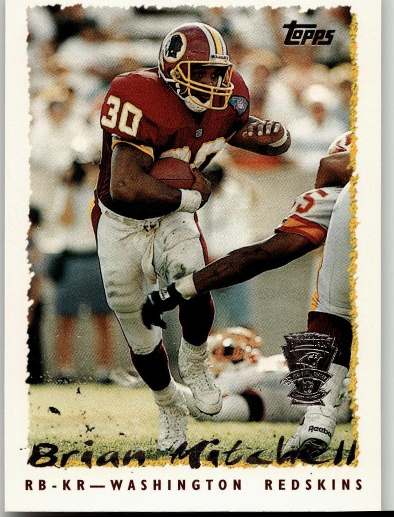 Brian Mitchell 1995 Topps Football Washington Redskins