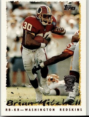 Brian Mitchell 1995 Topps Football Washington Redskins