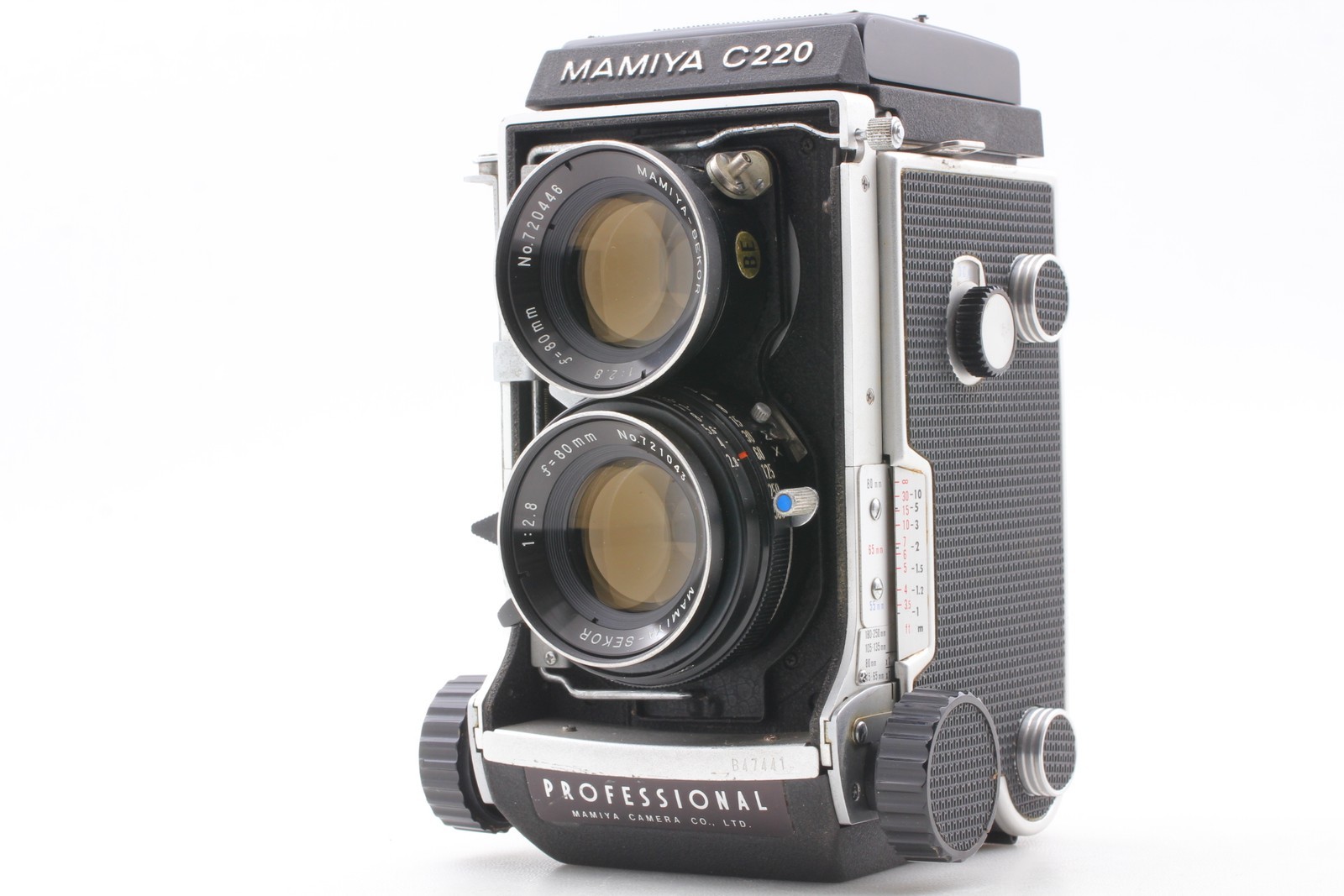 Blue Dot [Near MINT] Mamiya C220 Pro TLR Film Camera Sekor 80mm f/2.8 From JAPAN