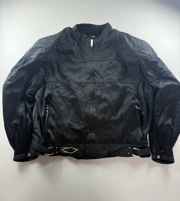 Jacke Motorradjacke Power Trip 2XL Black Patches Motorrad Zip Jacket