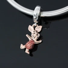 Authentic Pandora Disney Piglet - Winnie the Pooh 792208C01 Charm + BOX