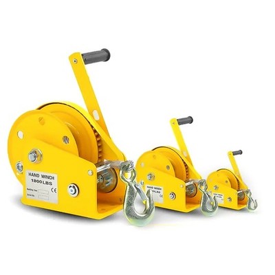 Manual Winch Bi-directional Self-locking Hand Winch Traction Hoist Small Crane
