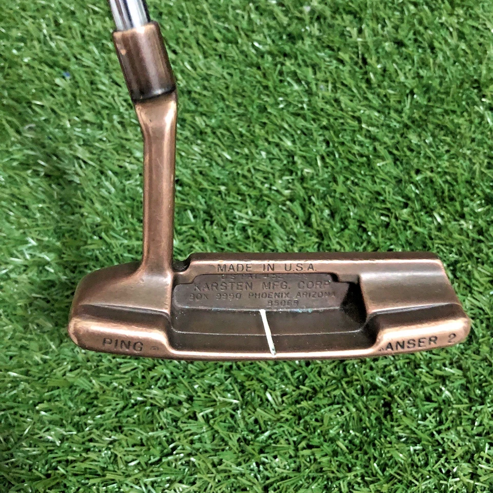Ping Anser 2 BeCu Putter Steel Shaft 35.4" Custom Leather Headcover - Image 3 of 4