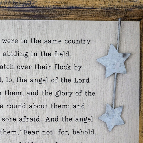 Hallmark Peanuts Linus Snoopy Christmas Framed Wood Sign Art 16.5"x9.5" - Picture 10 of 17