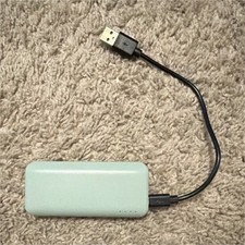 Light Green Portable Charger USB Power Bank with Charging Cable