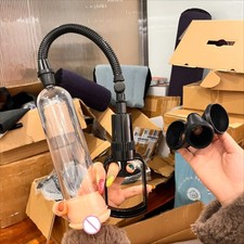 Pompa per pene 20 cm powerpump ingrandimento del pene aiuto impotenza pompa a vuoto uomo DE