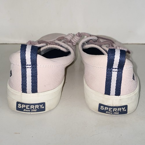 Sperry Crest Vibe Sneakers Pale Pink Nubuck Suede Leather Womens Size 9 - Picture 6 of 15
