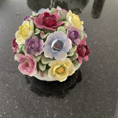 Aynsley Schale handbemalt große Rose 15 cm. RAR!