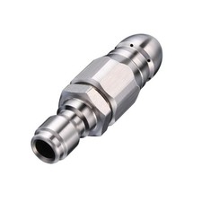 Pressure Washer Sewer Jetter Nozzle 5000 PSI for 14 Drain Hose Stainless Steel