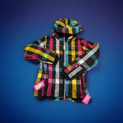 686 Woman s Reserved Ballard  JKT Plaid  Infidry Hooded Sz S NWT