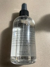 NEW & Rare Philosophy 8 Ounce Pure Grace BODY SPRITZ - Pump Included