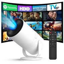  Built-in Apps Mini Projector with WiFi and Bluetooth  Android 12, Electric...