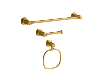 Kohler Terzet Bathroom Accessories Collection Towel Bar - Gold - R33796-2MB - Image 1 of 4