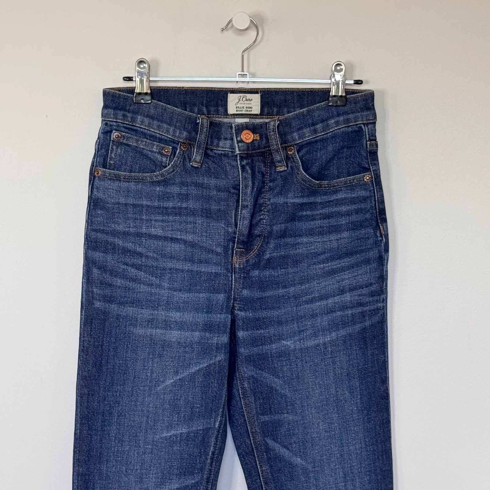 J.Crew Billie Demi Boot Crop Jeans – Size 25 – Indigo – Cotton Blend – image 5