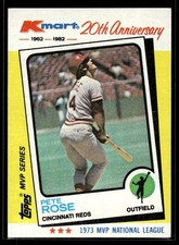 1982 Topps Kmart 20th Anniversary AL & NL MVP's #24 Pete Rose
