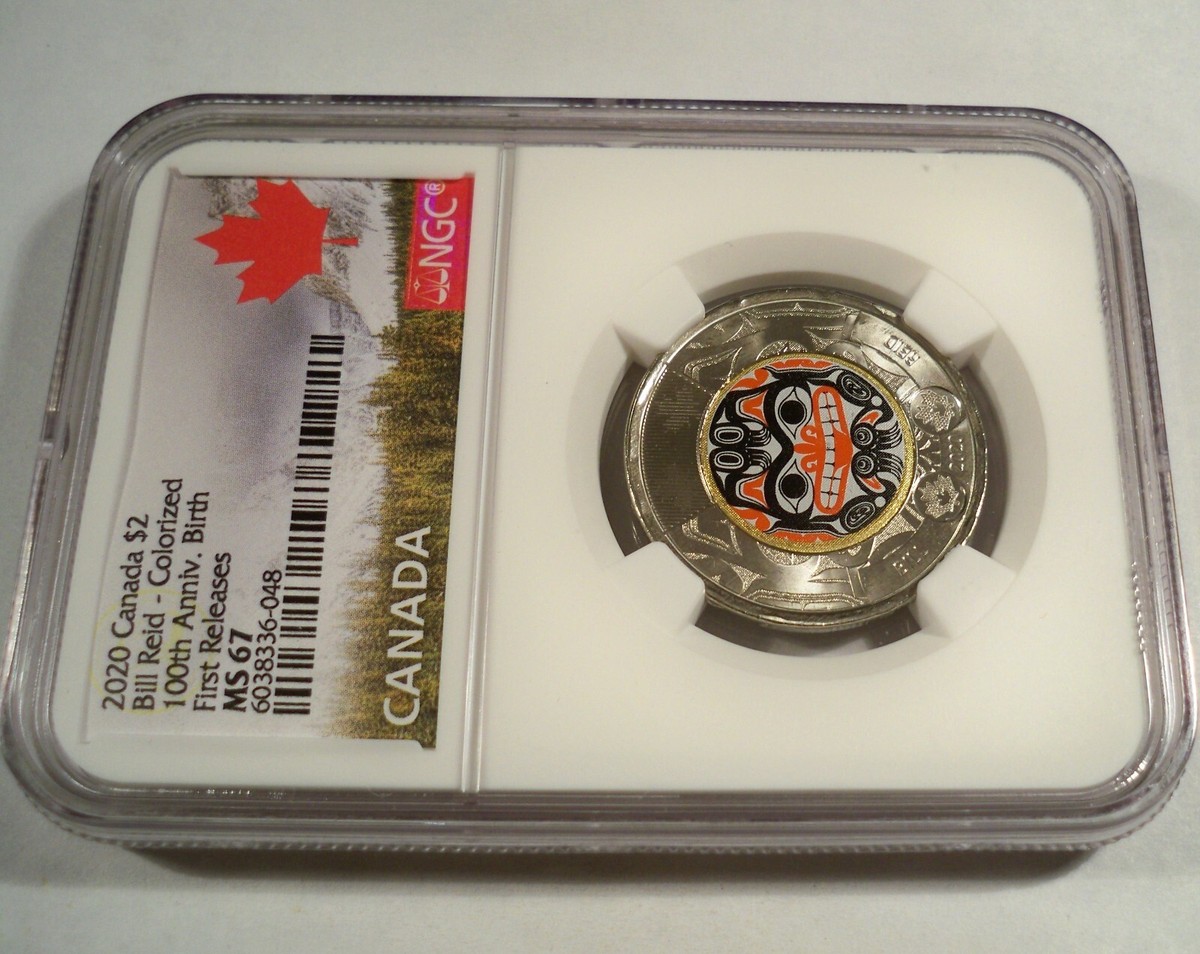 NGC MS65 2022 $2 カナダ ポーラーベア ブラック リング 020 NGC MS65 2022 $2 Canadian Polar Bear Black Ring 020 / 34 | eBay