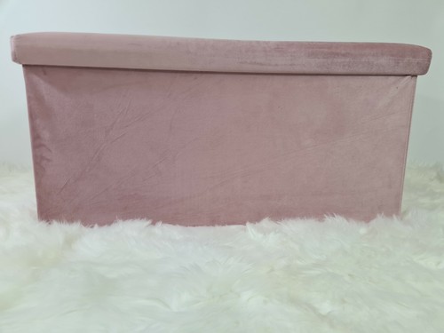 Caja de almacenamiento plegable otomana de terciopelo suave diamante asiento de reposapiés nuevos colores - Imagen 47 de 53