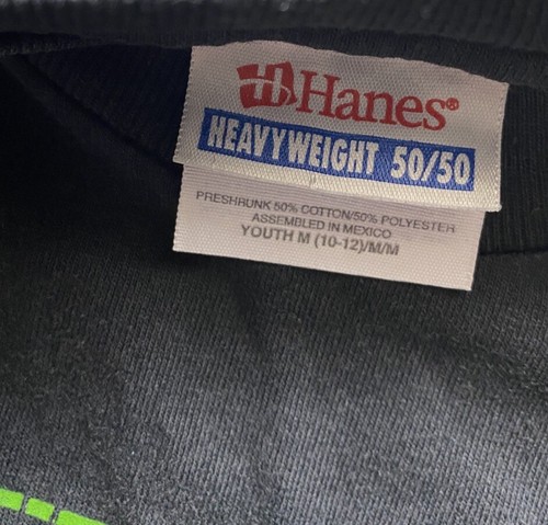 Vintage Hanes Heavyweight 50/50 Thrice Band T Shirt Kids Youth M 10-12 Black - Foto 3 di 10