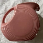 Fiesta Large Disk Pitcher Rose Pink Homer Laughlin Midcentury - Art Deco Style