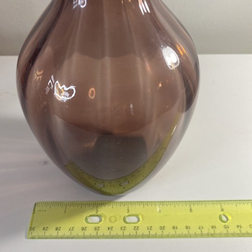 Purple / Amethyst Optic Glass vessel Bischoff Or Blenko? Amethyst - Picture 9 of 9