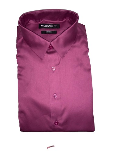 liquid cotton dress shirts NWT MURANO LIQUID COTTON MEN'S DRESS SHIRT Gold 14 1/2 32 Small