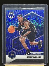 Allen Iverson 2020-21 Mosaic Fast Break Blue Disco #84/85 All-Time Greats #292