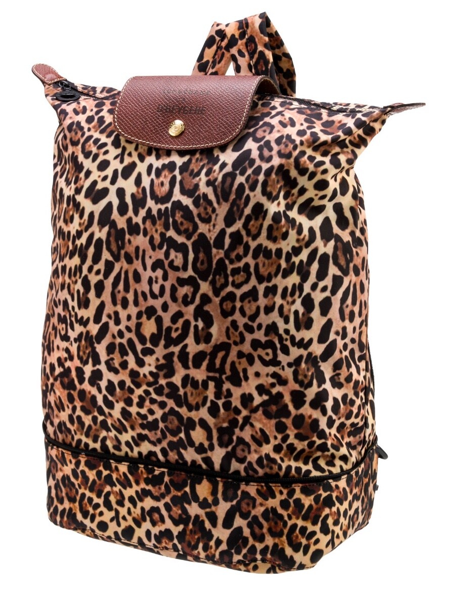 Longchamp x D’heygere Backpack Animal Print Le Pliage Nylon Leather gyuh