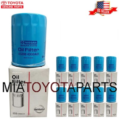 10 Pack Genuine Nissan OEM Engine Oil Filter A5208-43G0A-01
