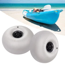 1 Pair 16 Inch Beach Inflatable Wheel Tire Fishing Buggy Cart Trolley Wheel 80kg