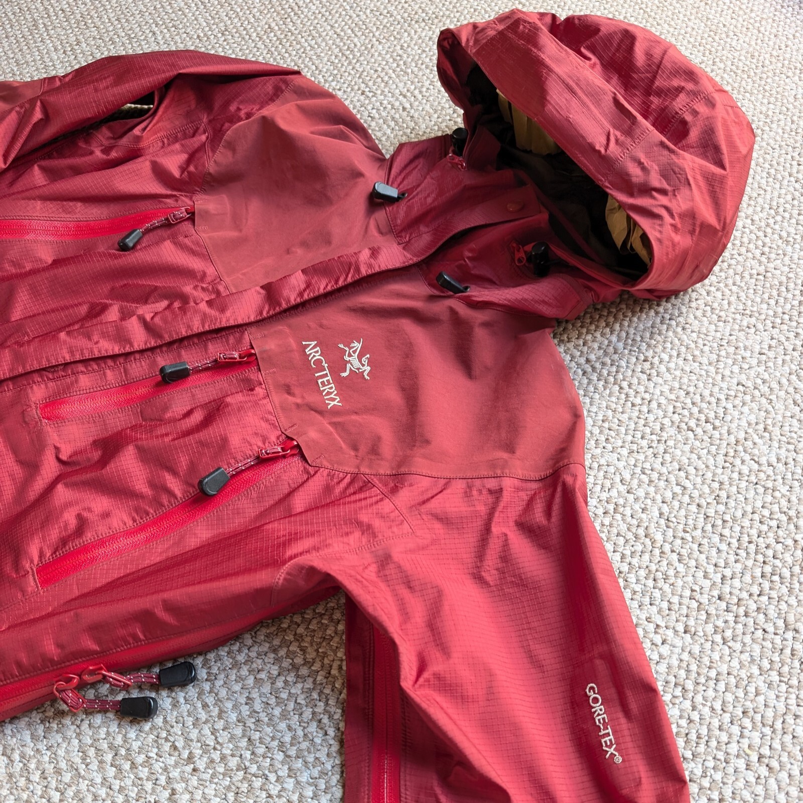 Arc'teryx rara vintage Kappa SP Goretex rossa donna piccola #ARC153