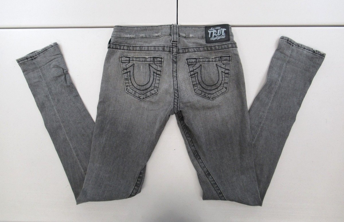 TRUE RELIGION WOMEN'S ''SKINNY''JEANS TAG SIZE 26 Measured
