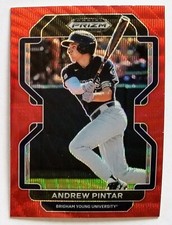 2022 Panini Prizm Draft Picks Andrew Pintar RED WAVE Prizm Base #PDP138