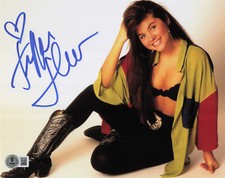 Tiffani Thiessen Signed Autograph Saved By the Bell 8x10 photo Beckett Bas Kelly