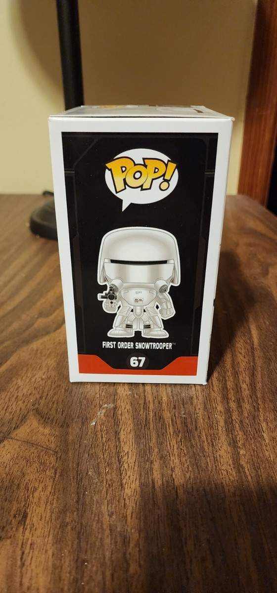 STAR WARS FUNKO POP #67 FIRST ORDER SNOWTROOPER | eBay