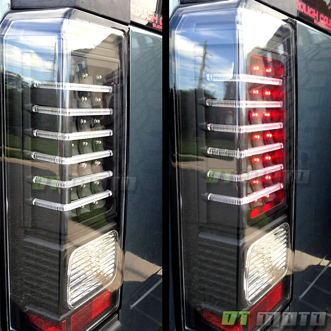 2006 2007 2008 2009 2010 Hummer H3 LED [Light Bar] Tail Lights Lamps Left+Right - Image 2 of 4