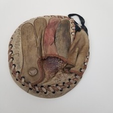 Vintage Baseball Catcher's Mitt Genuine Cowhidide Marathon Sporting - DAMAGED