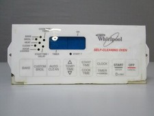 A1 Whirlpool Range Oven Control Board w/White Overlay TESTED GOOD 6610272 ASMN