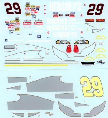 Powerslide #29 Hershey's Milk Chocolate Monte Carlo Kevin Harvick Nascar decal