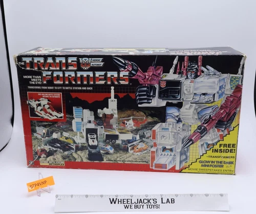 Metroplex W/BOX & INSERT 100% Complete MIB 1985 Vintage G1 Transformers Figure