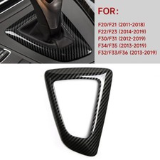 Carbon Fiber Style Gear Shift Frame Panel Trim Fit For Bmw F30 F31 2012-2019 Carbon Fiber Style Gear Shift Frame Panel Trim Fit For Bmw F30 F31 2012-2019