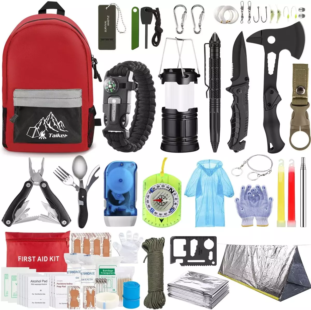 Emergency Survival Kit Bugout Bag First Aid Gear Tactical Disaster