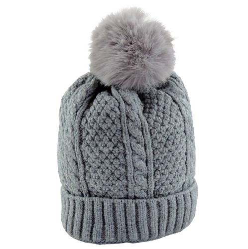 Cappello Neonato Invernale con Pon Pon 0 -12 mesi berretto inverno Grigio  Trecce | eBay