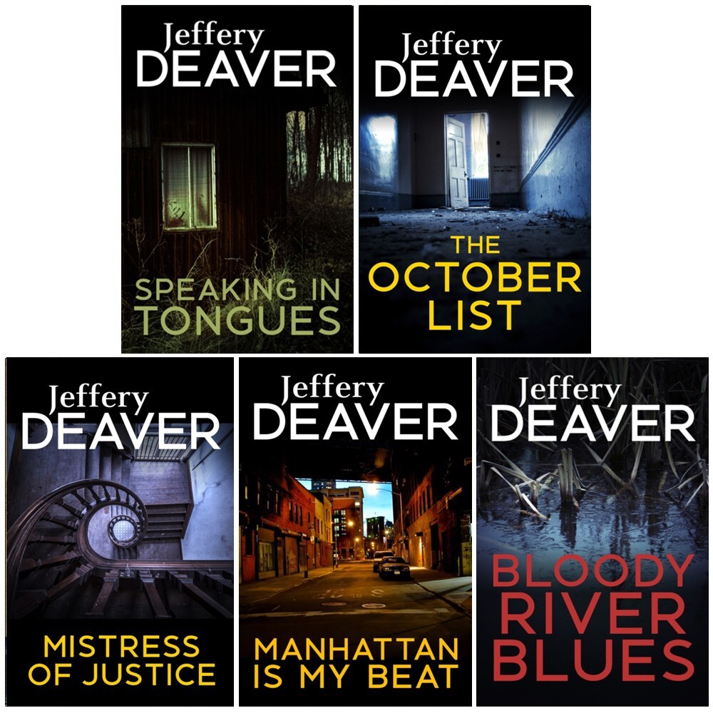 Jeffery Deaver Collection 5 Books Set Mistress of Justice, Bloody River Blues