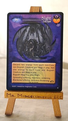 Magi Nation Duel - Blight - Core Spell - Awakening * Dark Magic Corrupted House