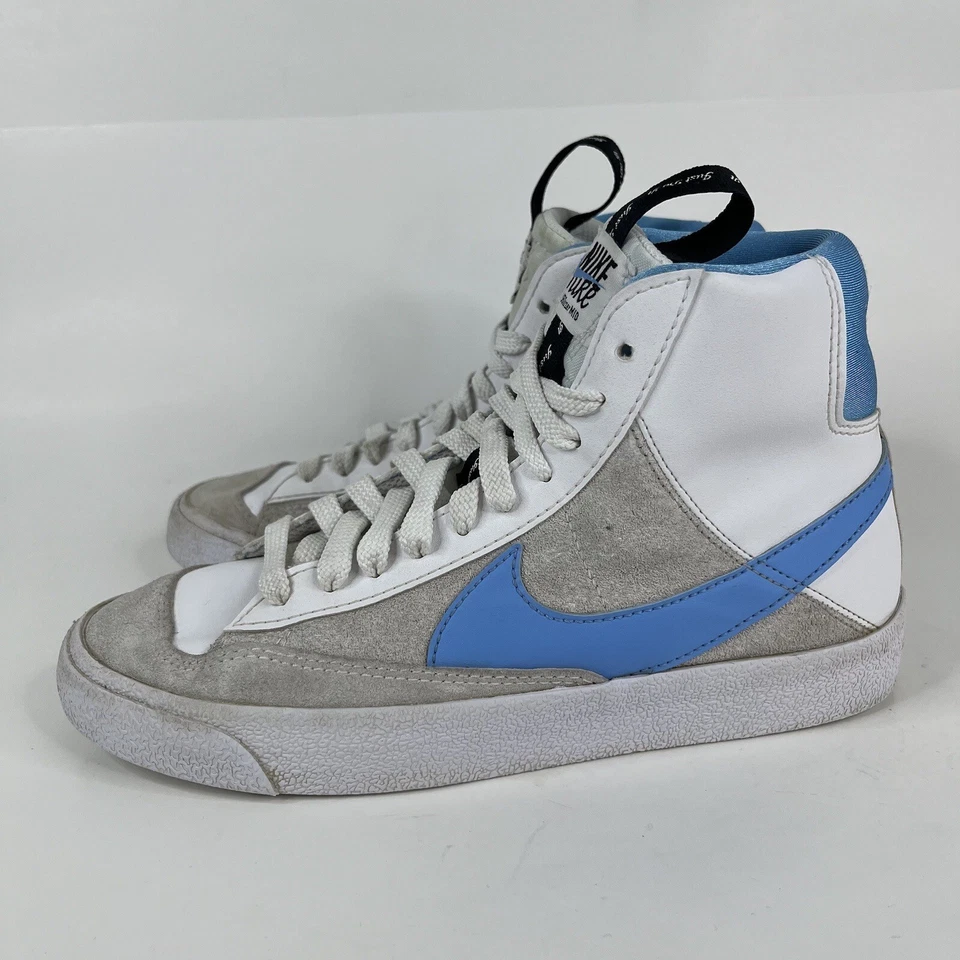 Кроссовки детские Nike Blazer Mid 77 SE GS University белые синие DH8640-104 4,5 года - Изображение 4 из 4