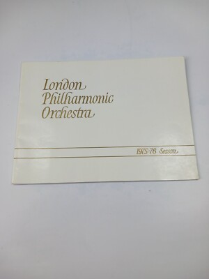 Programmbroschüre Saison 1975-76 London Symphony Orchestra