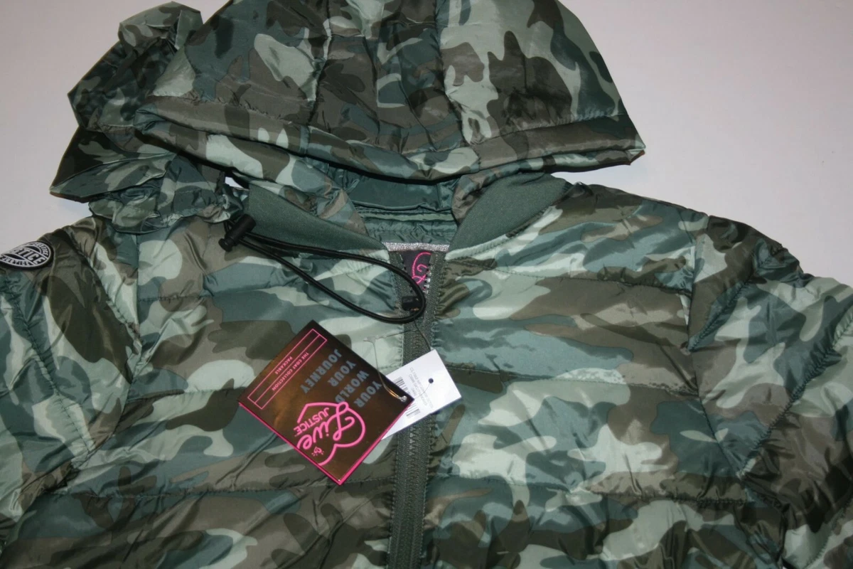 Justice camo jacket cheap