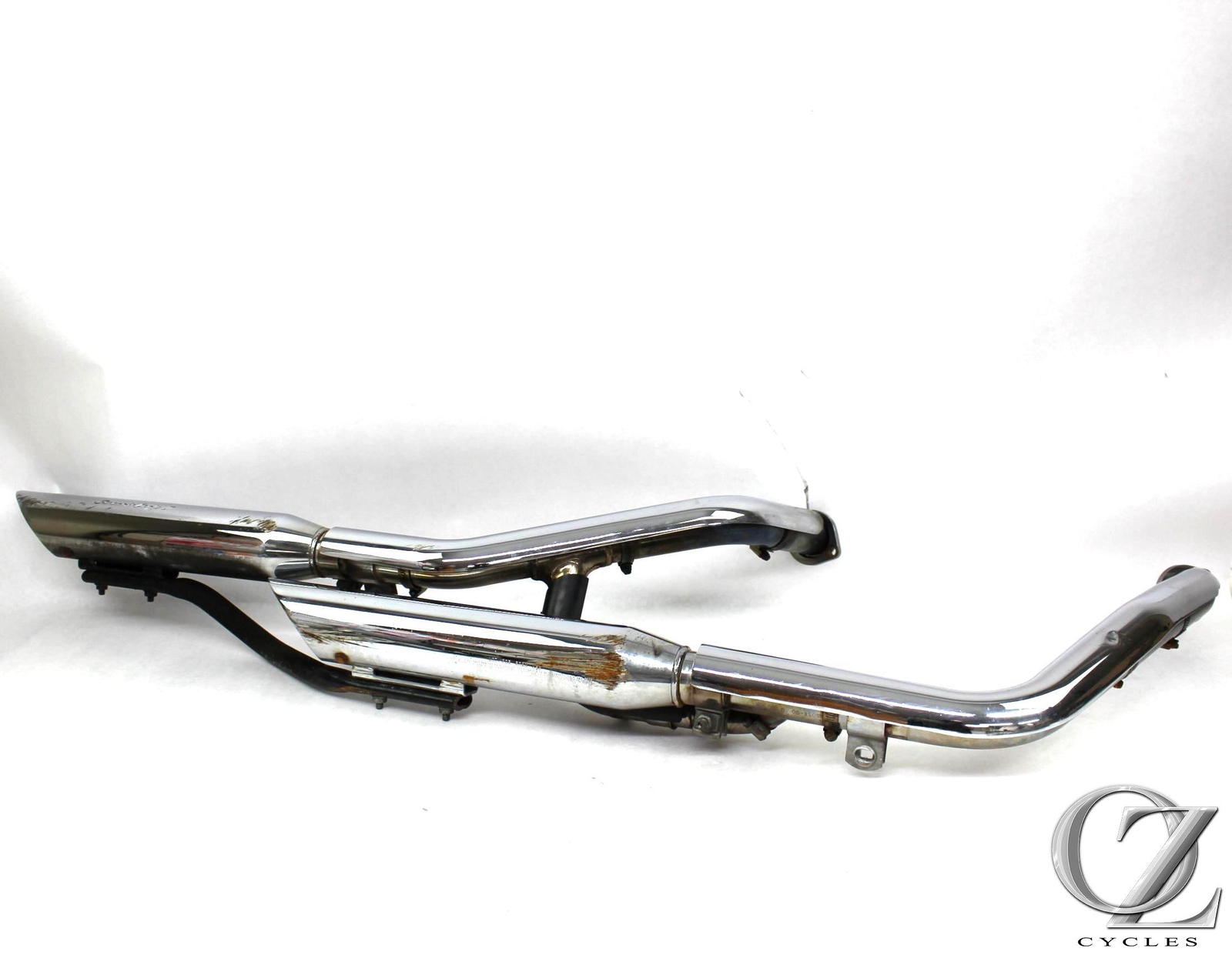 2005 05 Harley FXD Dyna Super Glide Screamin Eagle 2 Mufflers OEM Head